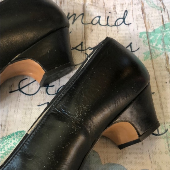 Enna Jetticks Size 11 1960’s Black Leather Shoes. - Picture 9 of 10